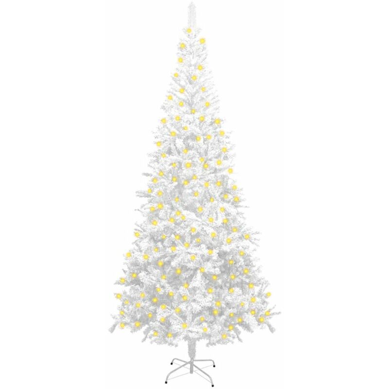

arbol de Navidad artificial con LED L 240 cm blanco