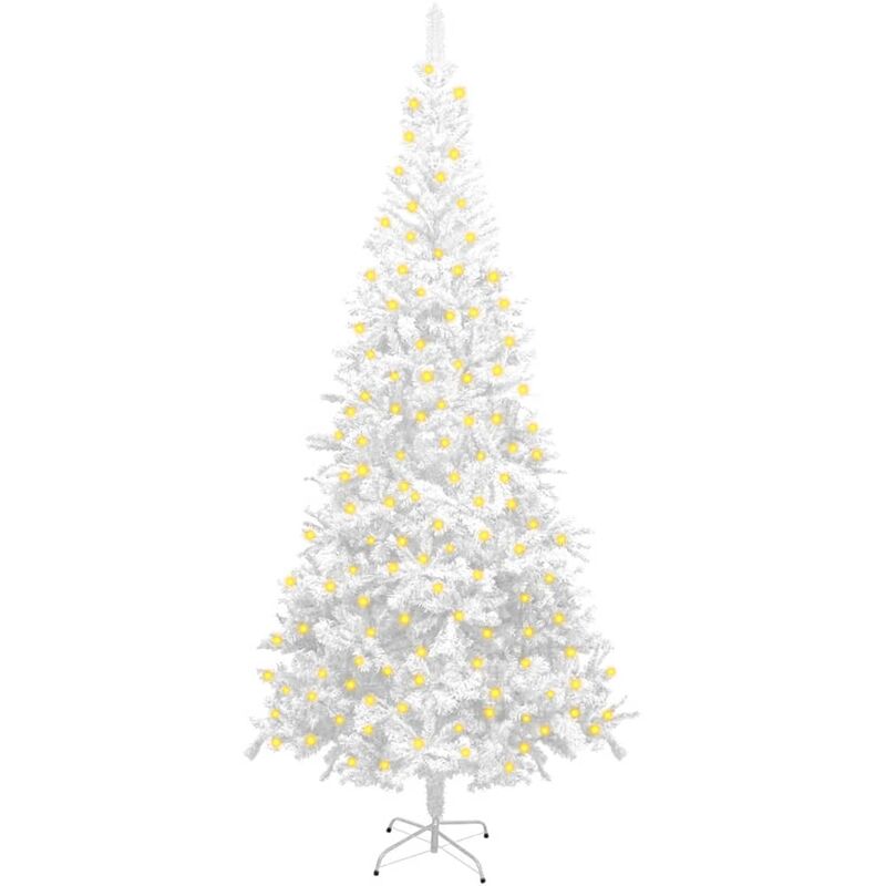 

Árbol de Navidad artificial con LED L 240 cm blanco