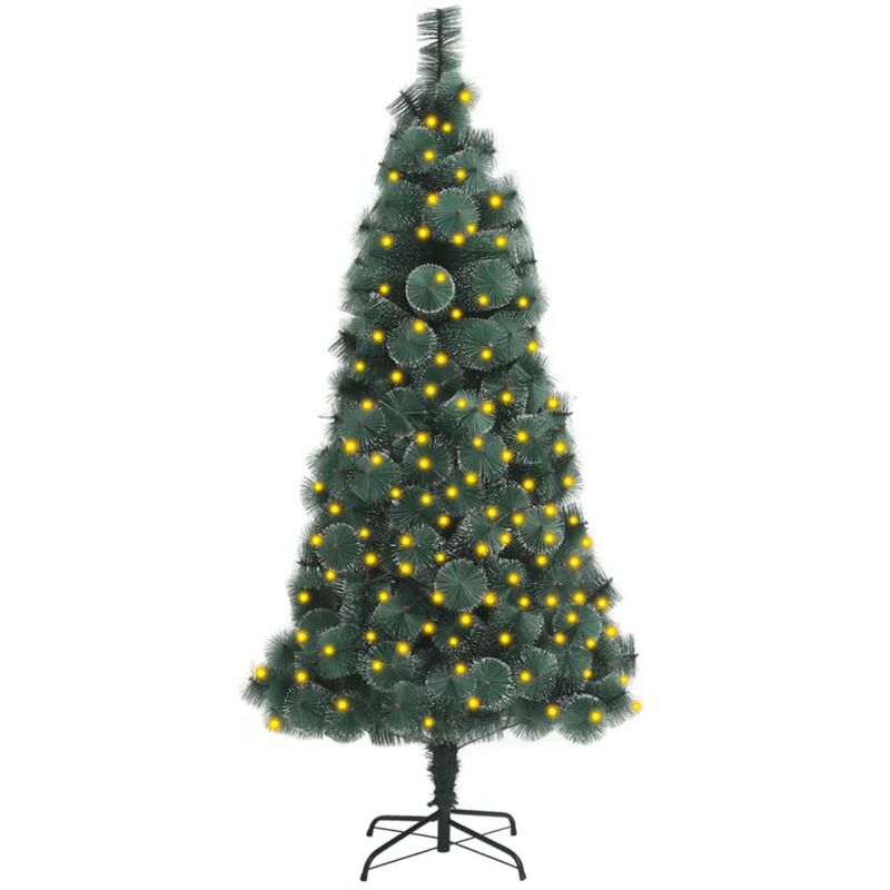 

Happyshopping - arbol de Navidad artificial con LED Verde 120 cm PVC y PE