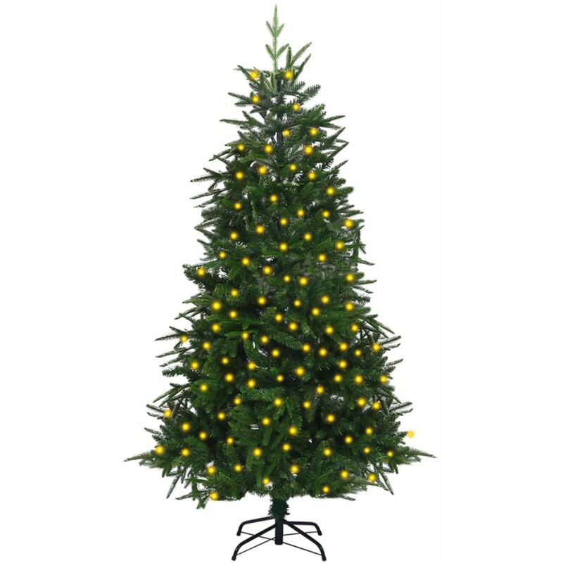 

Happyshopping - arbol de Navidad artificial con LED Verde 180 cm PVC y PE