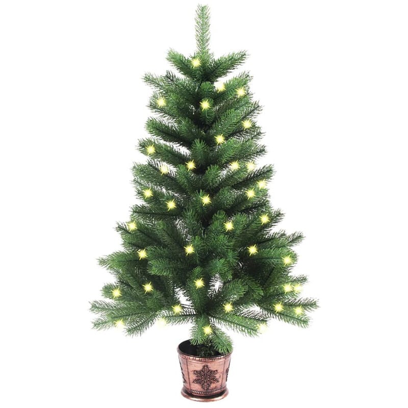 

Happyshopping - arbol de Navidad artificial con LED verde 90 cm