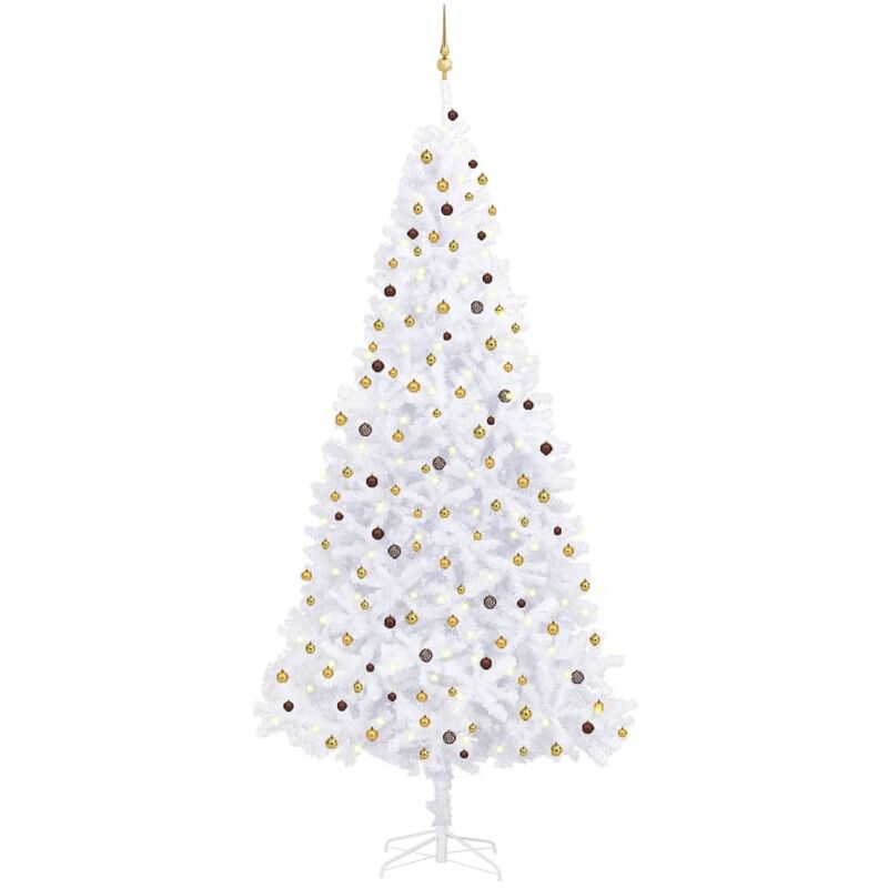 

Árbol de Navidad artificial con LED y bolas verde 300 cm