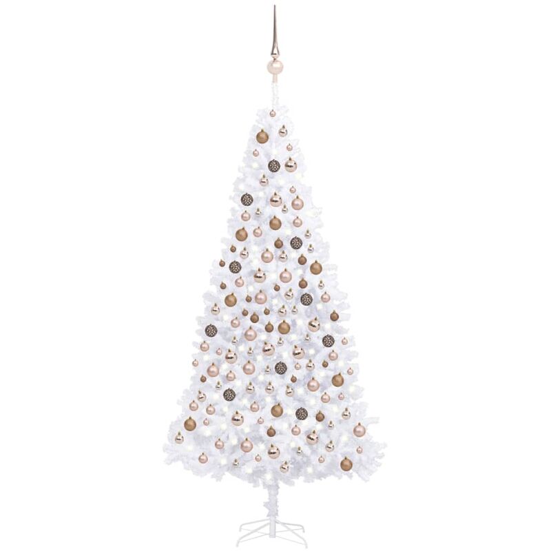 

Árbol de Navidad artificial con LED y bolas verde 300 cm