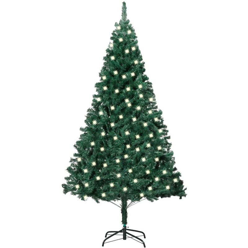 

arbol de Navidad artificial con LED y ramas gruesas verde 120 cm
