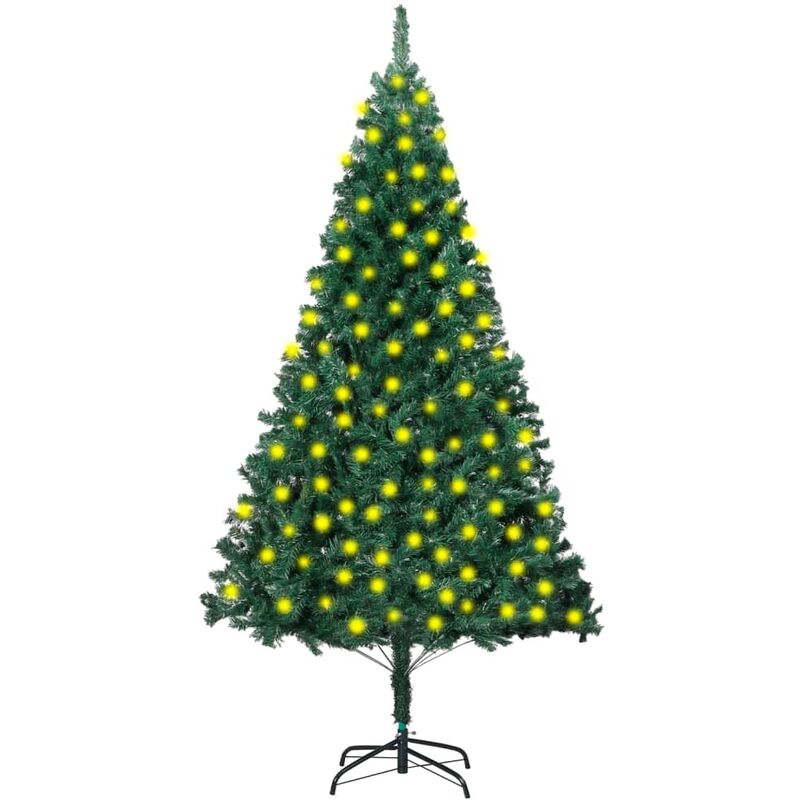 

Árbol de Navidad artificial con LED y ramas gruesas verde 210cm