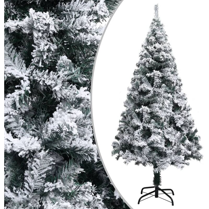 

Árbol de Navidad artificial con nieve PVC verde 120 cm