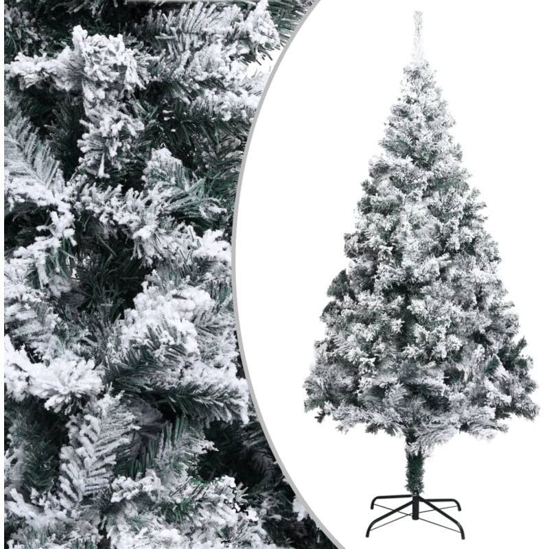 

Árbol de Navidad artificial con nieve PVC verde 240 cm - Verde - Vidaxl