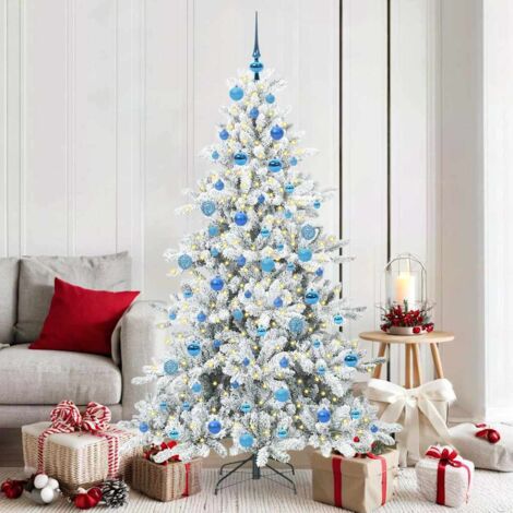 Árbol de Navidad artificial con ramas articuladas 180 cm PVC