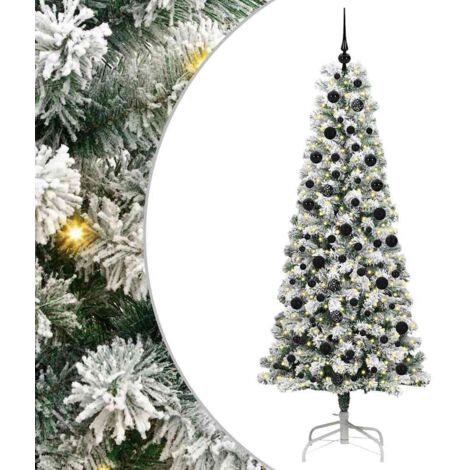 Árbol de Navidad artificial con ramas articuladas 210 cm vidaXL