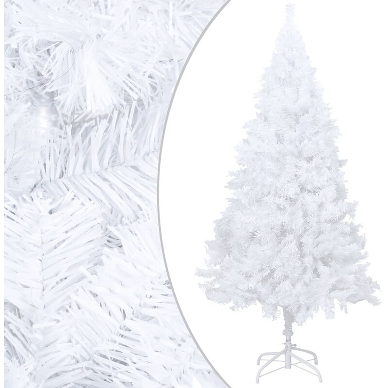 

arbol de Navidad artificial con ramas gruesas PVC blanco 120 cm
