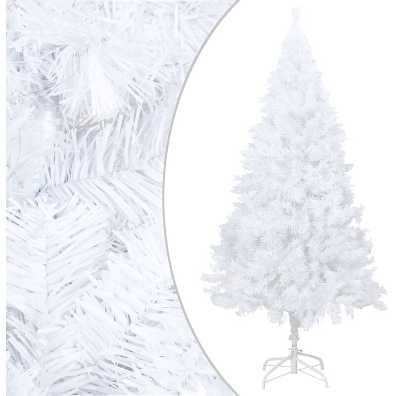 

Happyshopping - arbol de Navidad artificial con ramas gruesas PVC blanco 240 cm