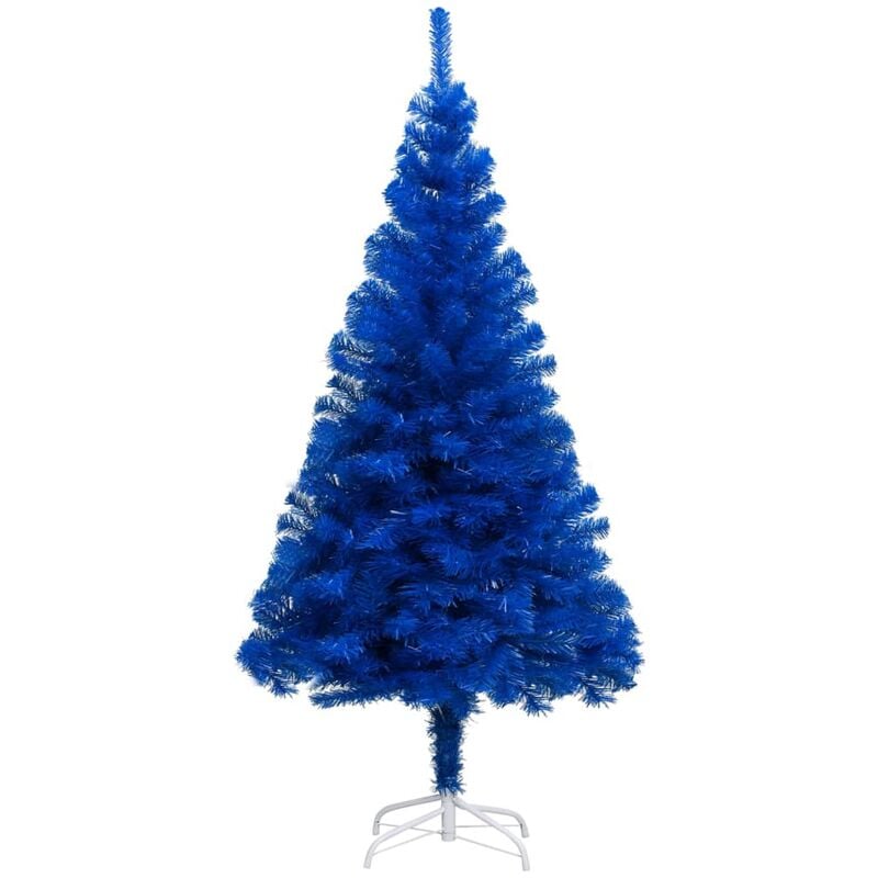 

Árbol de Navidad artificial con soporte azul PVC 240 cm