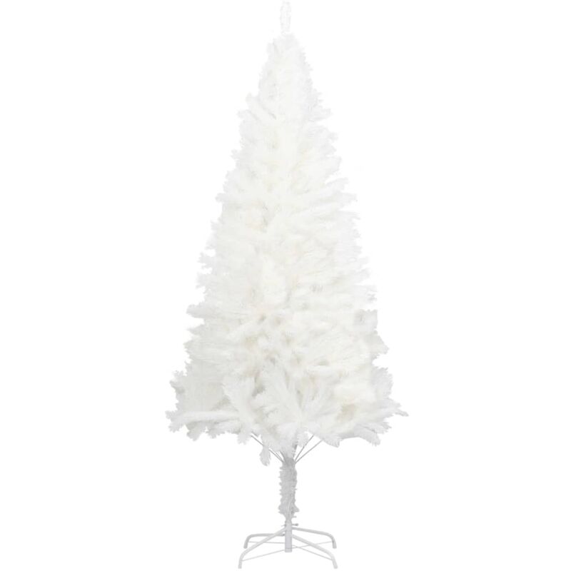 

Árbol artificial de Navidad con hojas realistas blanco 150 cm - Blanco - Vidaxl