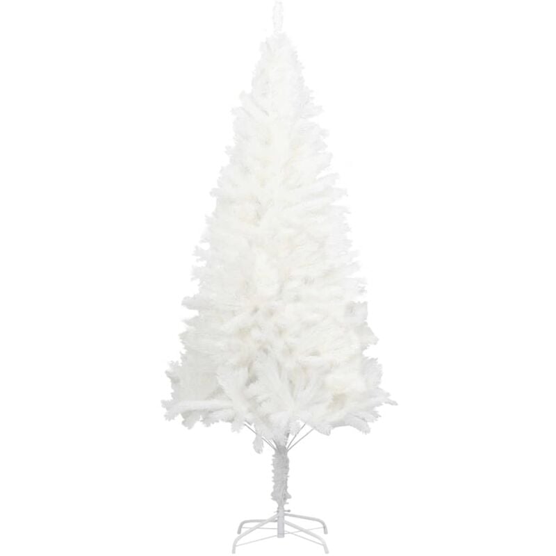 

Árbol artificial de Navidad con hojas realistas blanco 210 cm - Blanco - Vidaxl