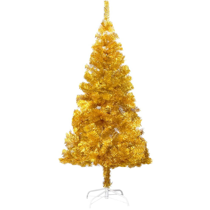 

arbol de Navidad artificial con soporte dorado PET 120 cm