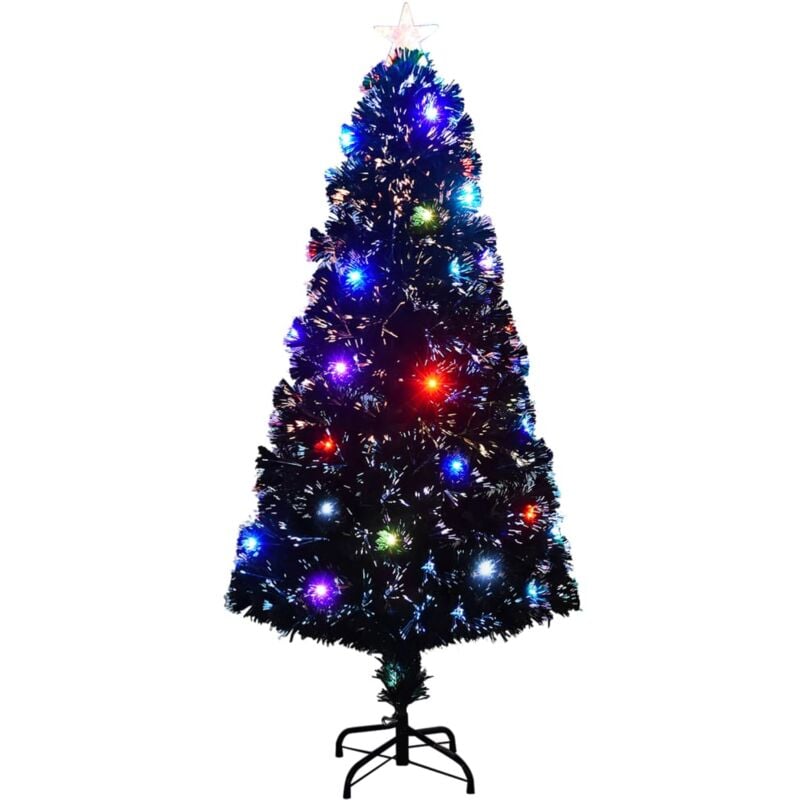 

Árbol de Navidad artificial con soporte/LED 150 cm fibra óptica - Verde - Vidaxl