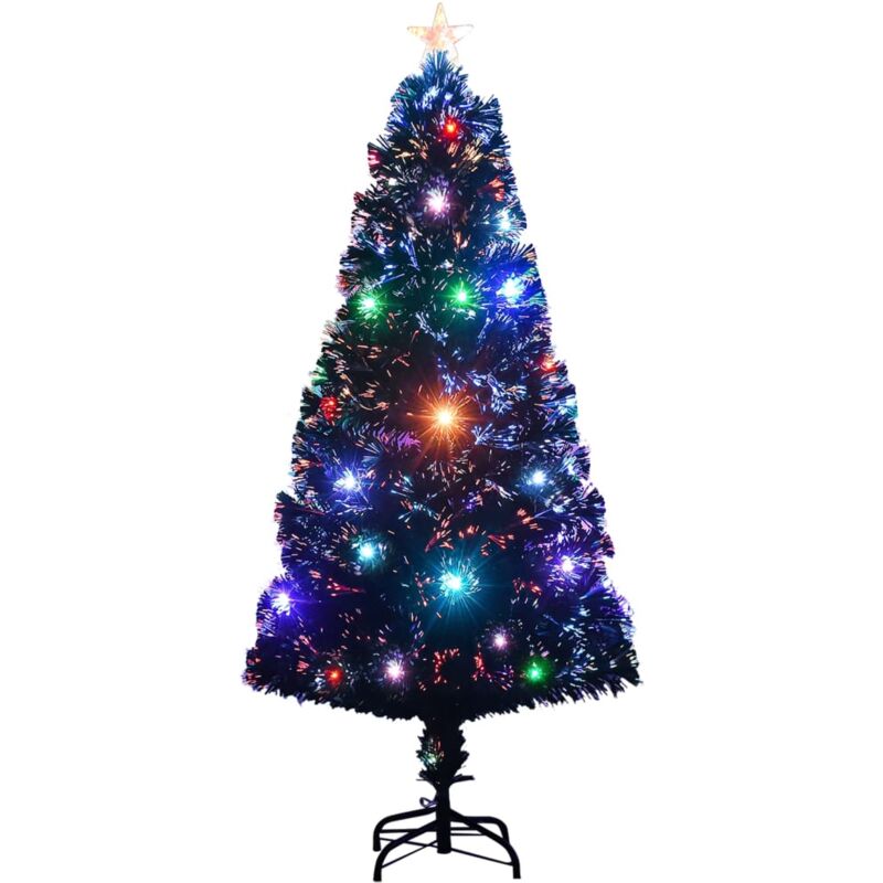 

Árbol de Navidad artificial con soporte/LED 120 cm fibra óptica - Verde - Vidaxl