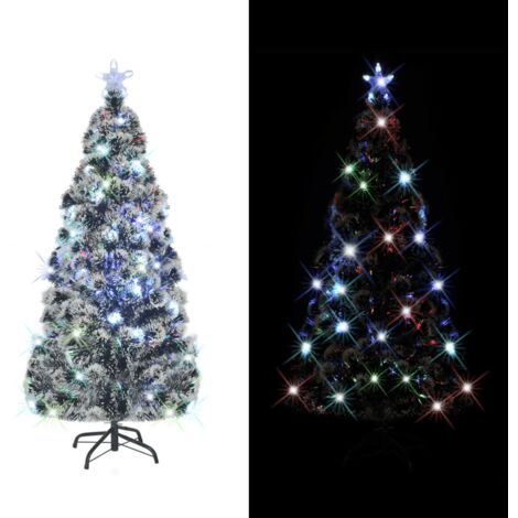 Árbol de Navidad artificial con soporte/LED 150 cm de fibra óptica