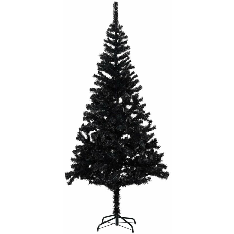

arbol de Navidad artificial con soporte negro PVC 210 cm