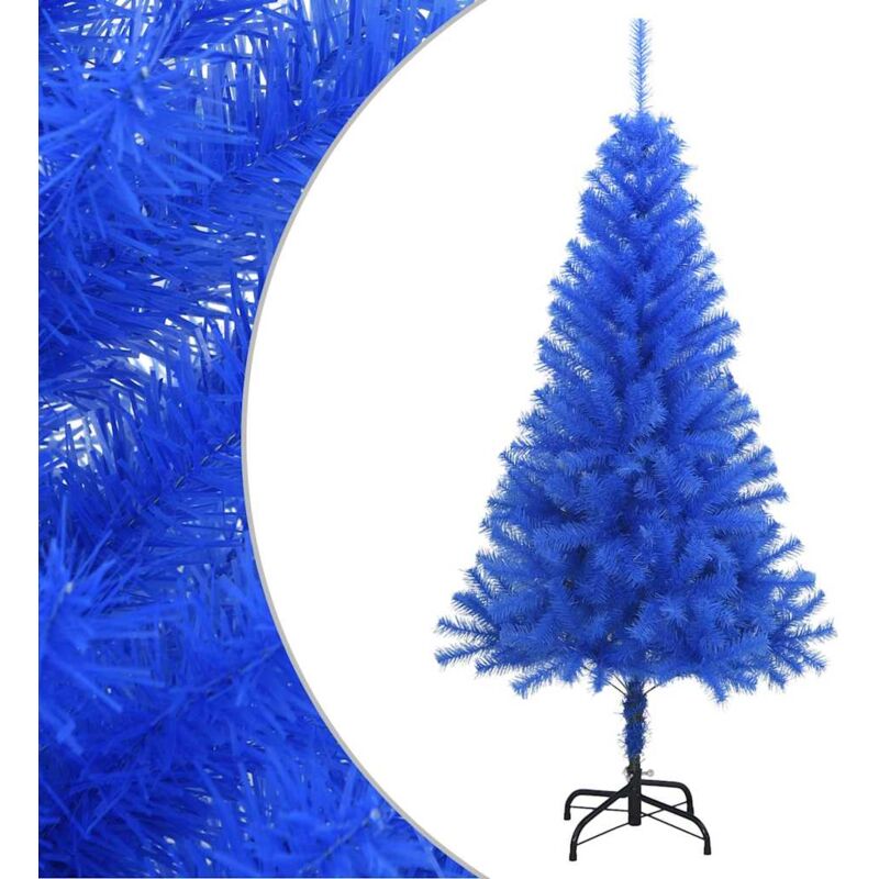 

Árbol de Navidad artificial con soporte azul PVC 150 cm - Azul - Vidaxl