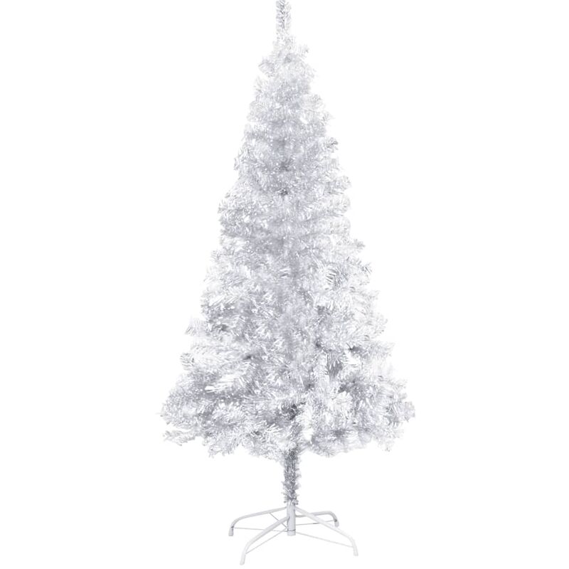 

Árbol de Navidad artificial con soporte plateado PET 120 cm