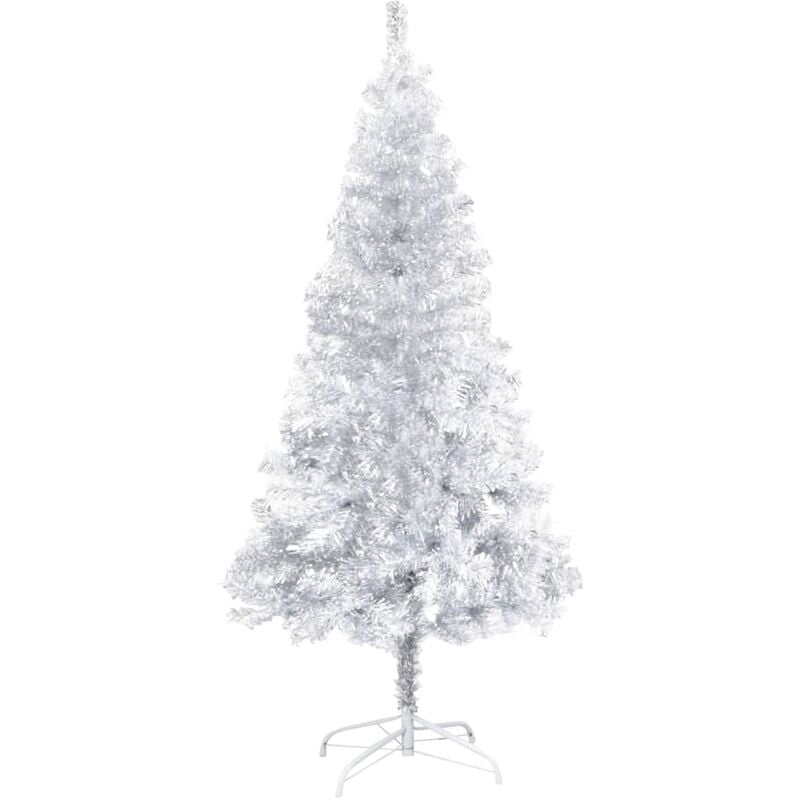 

Árbol de Navidad artificial con soporte plateado PET 150 cm