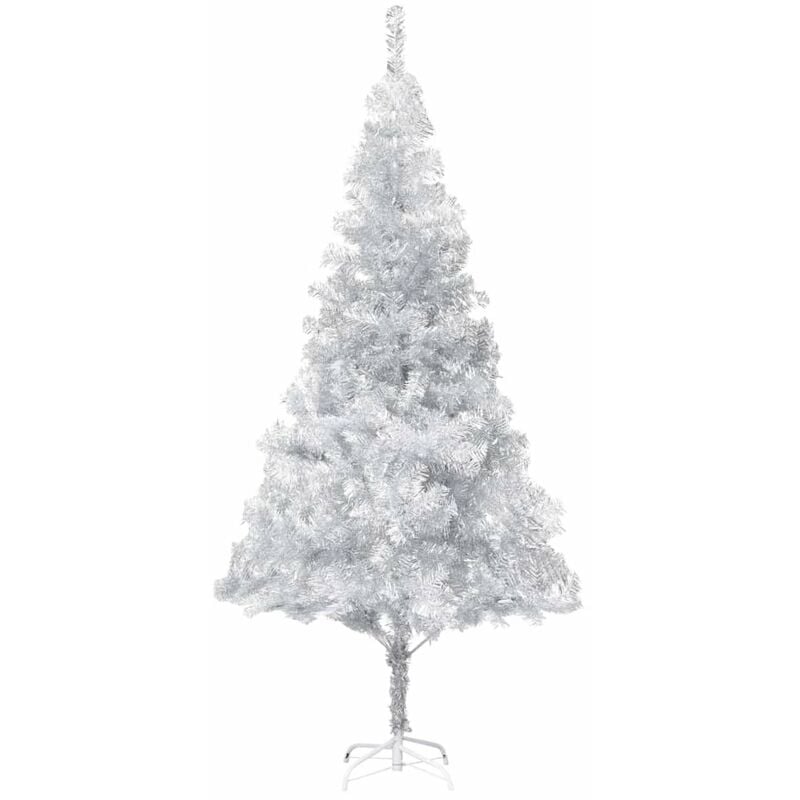 

arbol de Navidad artificial con soporte plateado PET 180 cm