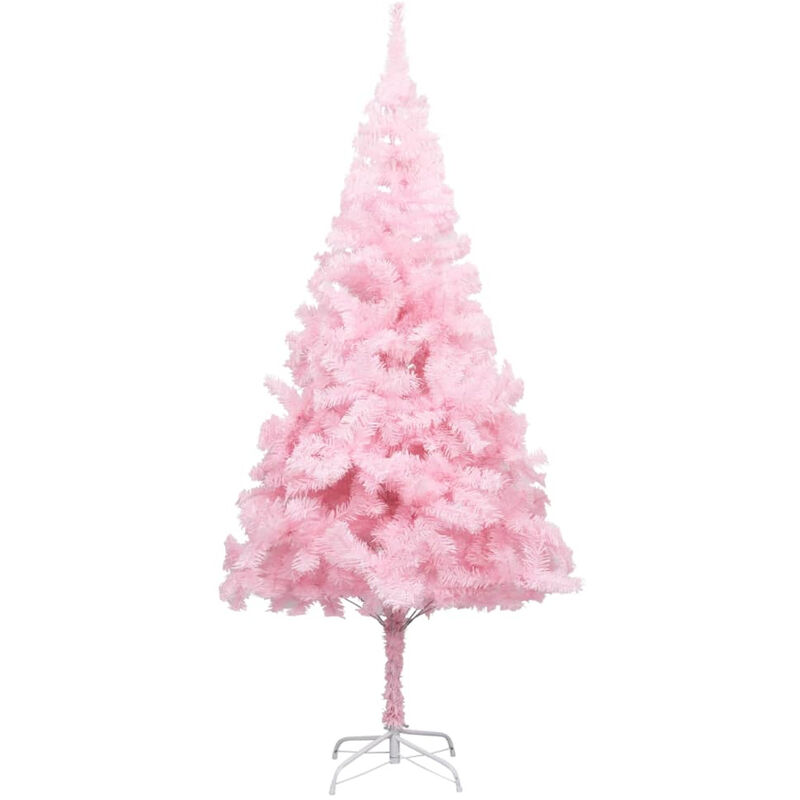 

arbol de Navidad artificial con soporte rosa PVC 180 cm
