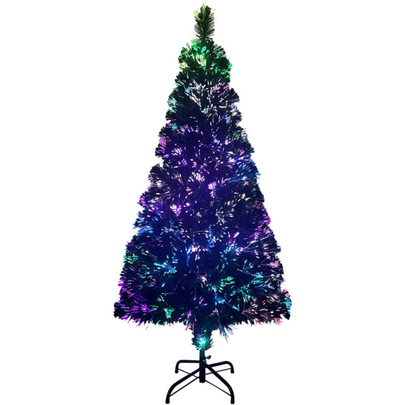 

Árbol de Navidad artificial y soporte verde fibra óptica 150 cm - Verde - Vidaxl