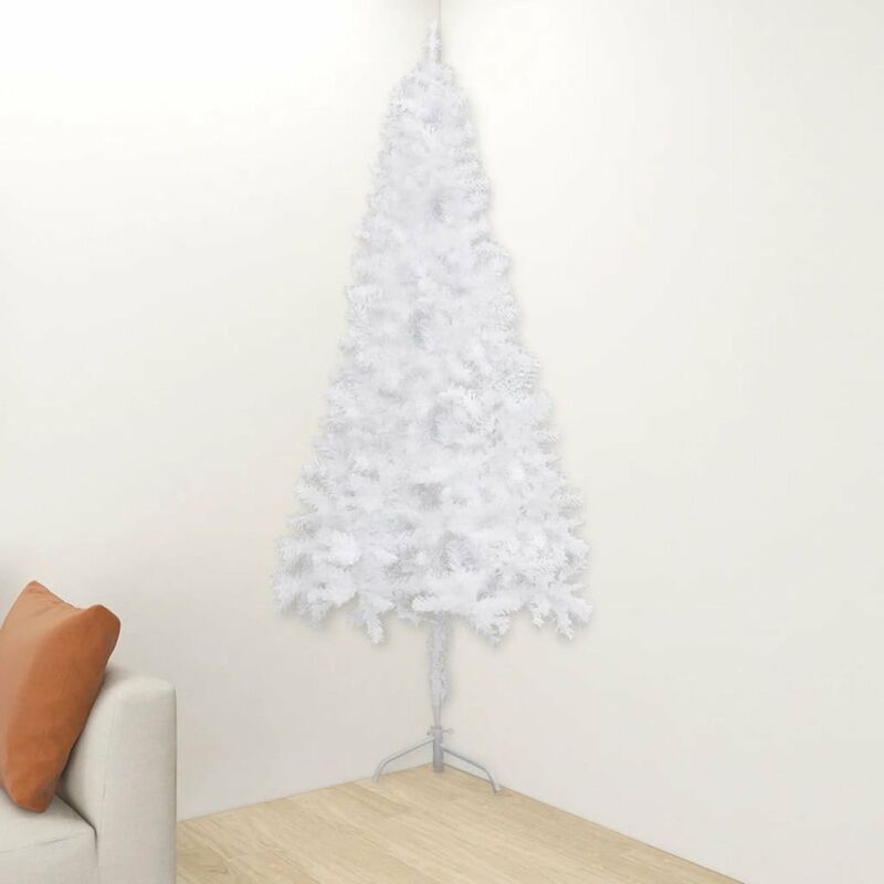 

arbol de Navidad artificial de esquina blanco 120 cm PVC