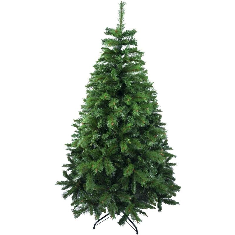 

Árbol de Navidad Artificial de Pino Maxi-Relleno Abeto Doble Hojas C/Soporte Metálico 150-240cm (Verde, 150cm 418Tips)