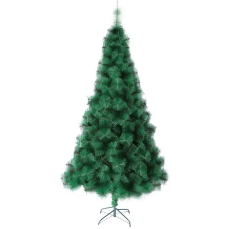 Árbol de Navidad artificial desmontable "Paring" Ø100x180cm color verde y blanco (no iluminado)
