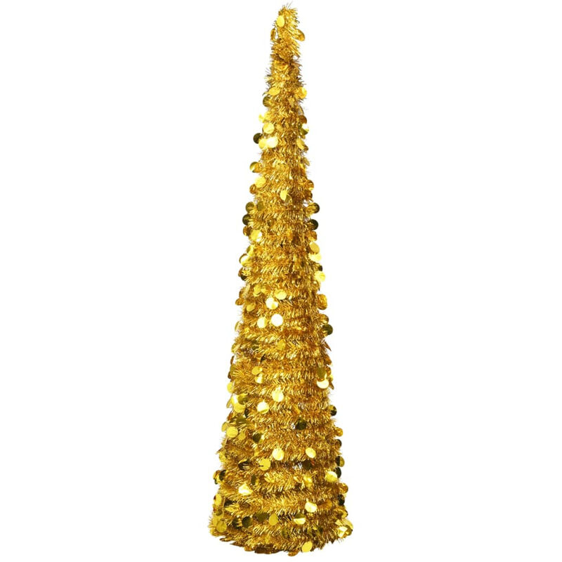 

arbol de Navidad artificial emergente dorado PET 180 cm