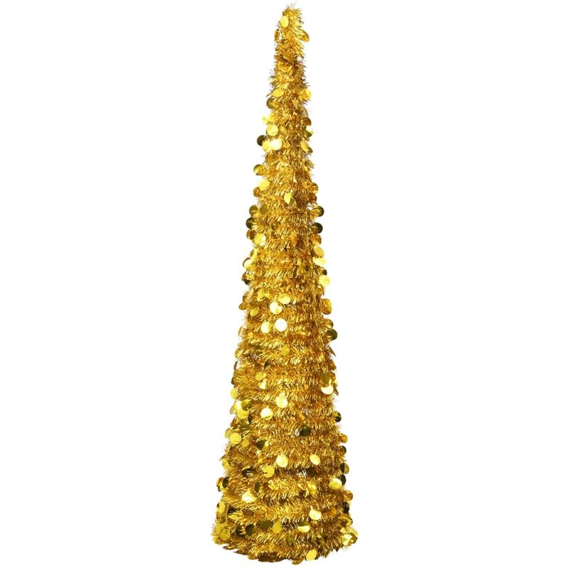 

Árbol de Navidad artificial emergente dorado PET 180 cm
