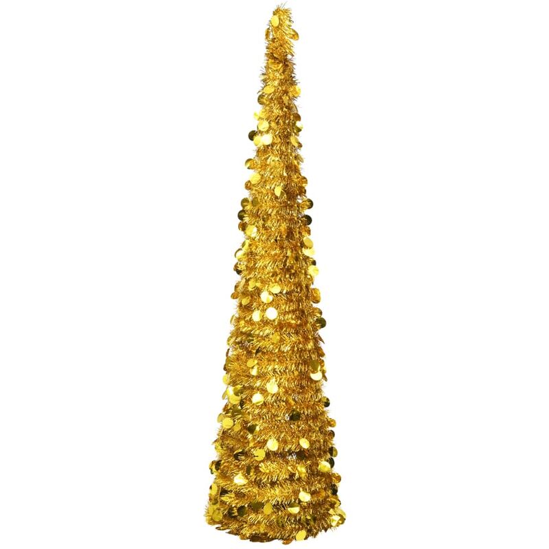 

Árbol de Navidad artificial emergente dorado PET 180 cm - Oro - Vidaxl