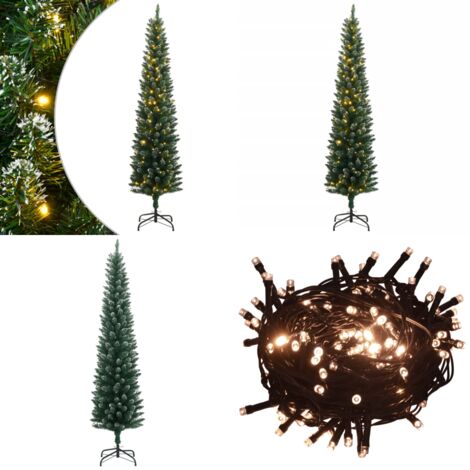 Árbol de Navidad artificial estrecho 150 LEDs 150 cm - Luces LED - Árbol de Navidad estrecho
