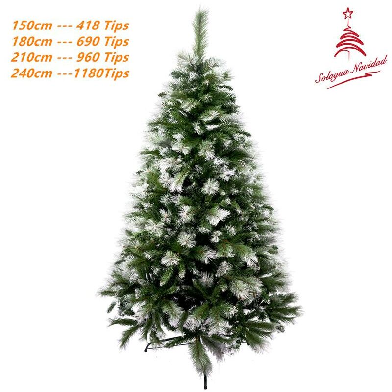 

Arbol de navidad artificial extra relleno nevado 240 cm , árboles de navidad ,decoración de navidad