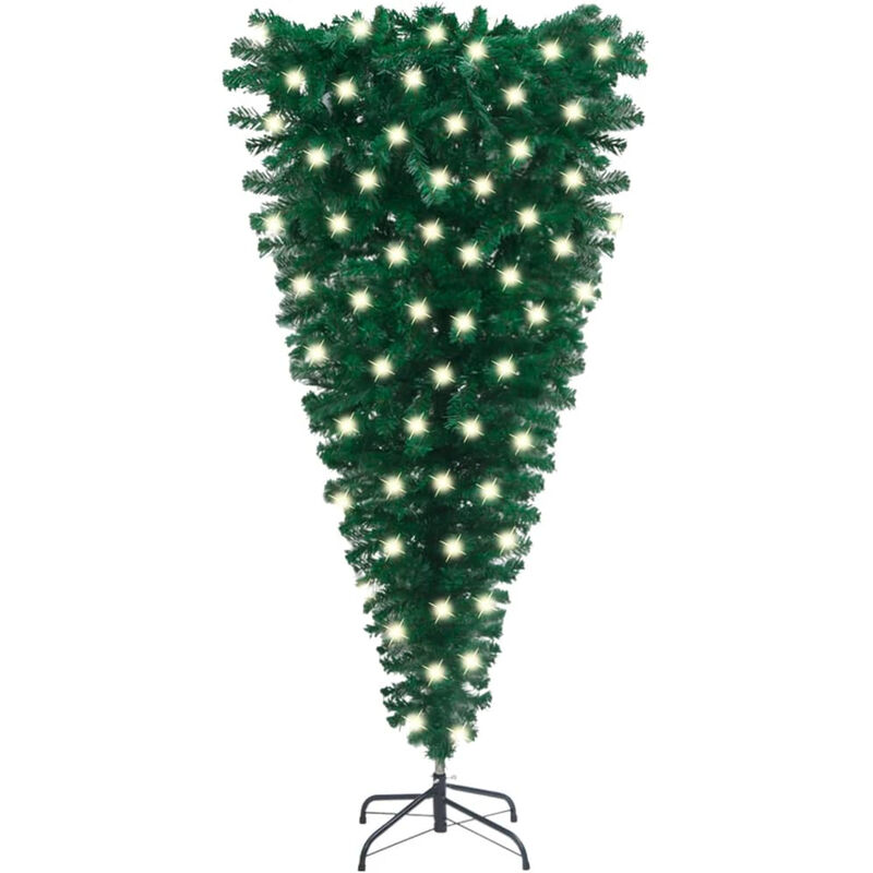 

arbol de Navidad artificial invertido con LED verde 120 cm