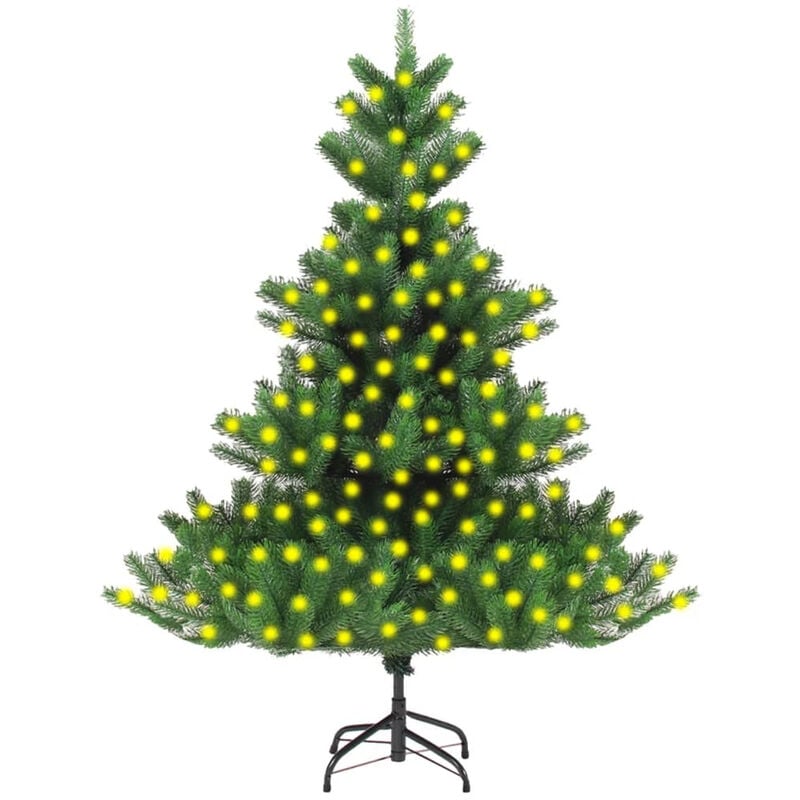 

arbol de Navidad artificial Nordmann Fir con LED verde 210 cm