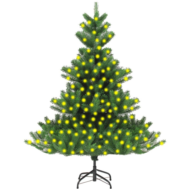 

arbol de Navidad artificial Nordmann Fir con LED verde 240 cm