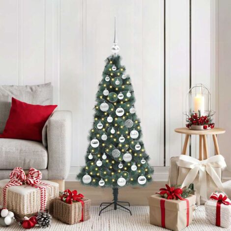 Árbol de Navidad Artificial Pre-iluminado con Set de Bolas