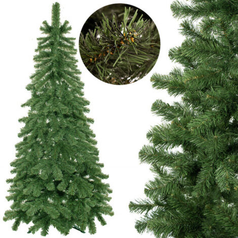 Árbol de Navidad artificial premium de 120 cm, abeto verde.