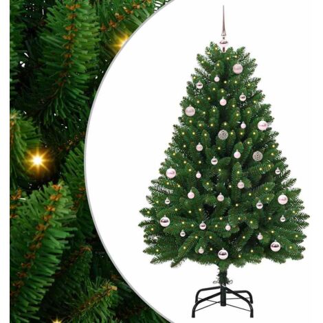 Árbol de Navidad artificial Verde 150 cm PVC y Metal
