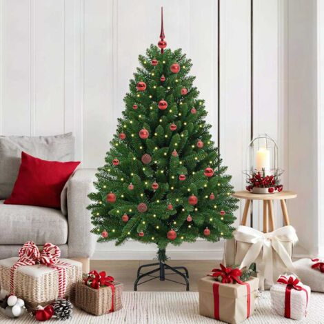 Árbol de Navidad artificial Verde 150 cm PVC y Metal