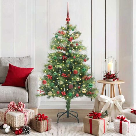 Árbol de Navidad artificial Verde 150 cm PVC y Metal