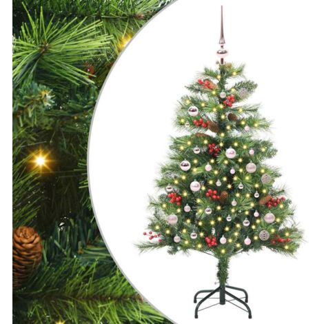 Árbol de Navidad artificial Verde 150 cm PVC y Metal vidaXL