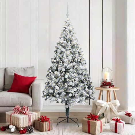 Árbol de Navidad artificial Verde 180 cm PVC y Acero y Plástico