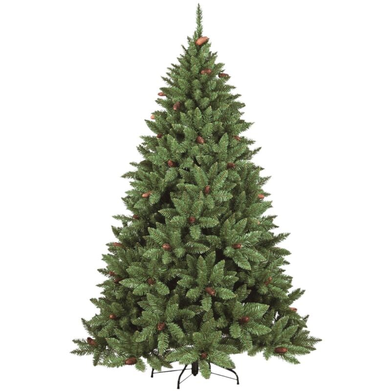

Árbol de Navidad 'Claudia', Alto 150 cm, Con piñas incluidas, 464 ramas, 100 x 100 x 150 cm