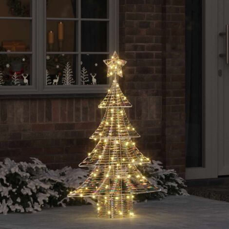Árbol de Navidad con 120 LED cálido 120 cm PET