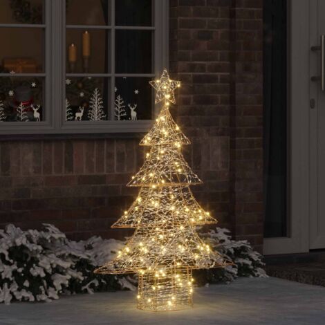 Árbol de Navidad con 120 LED cálido 120 cm PET